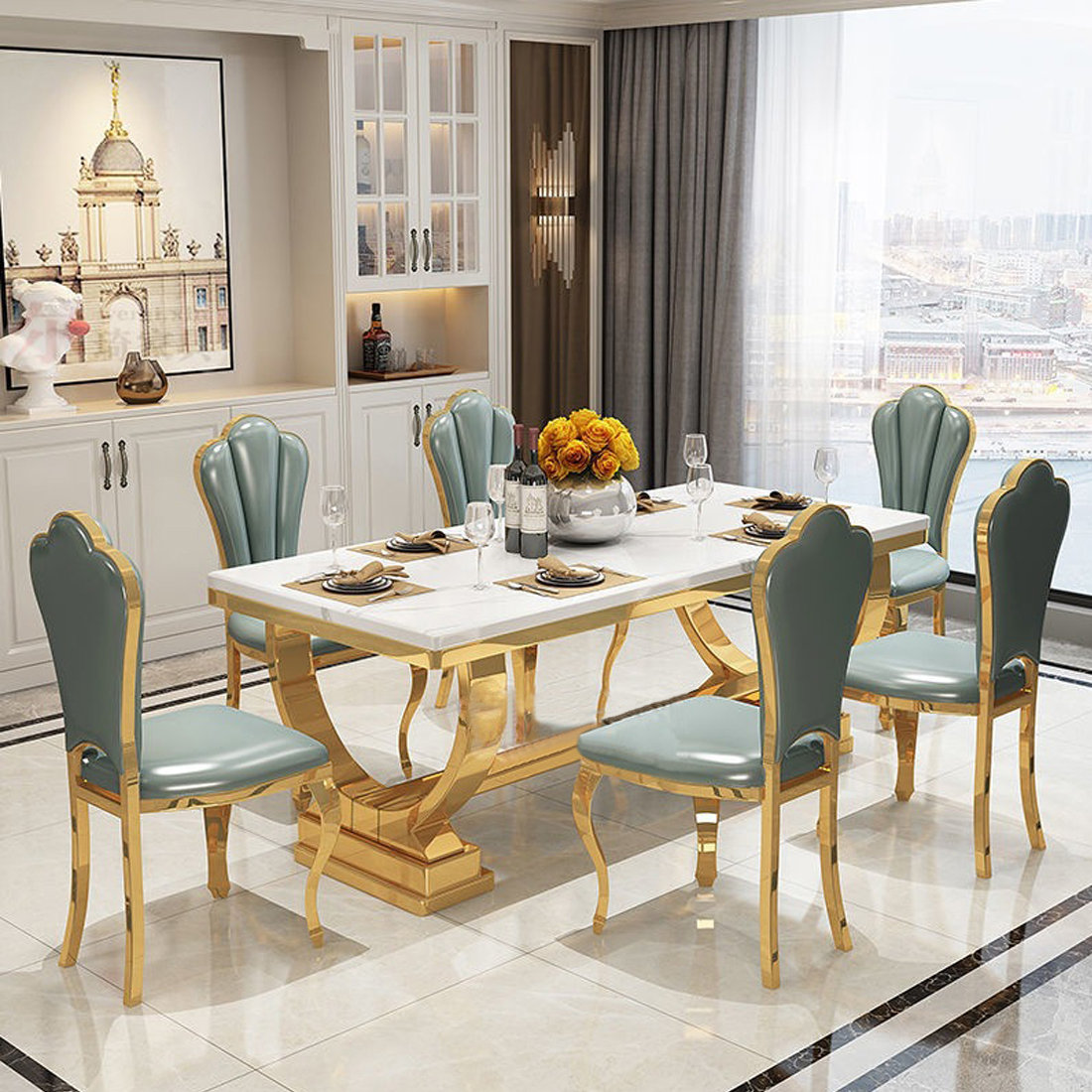 Kenzo 9 piece dining set king best sale